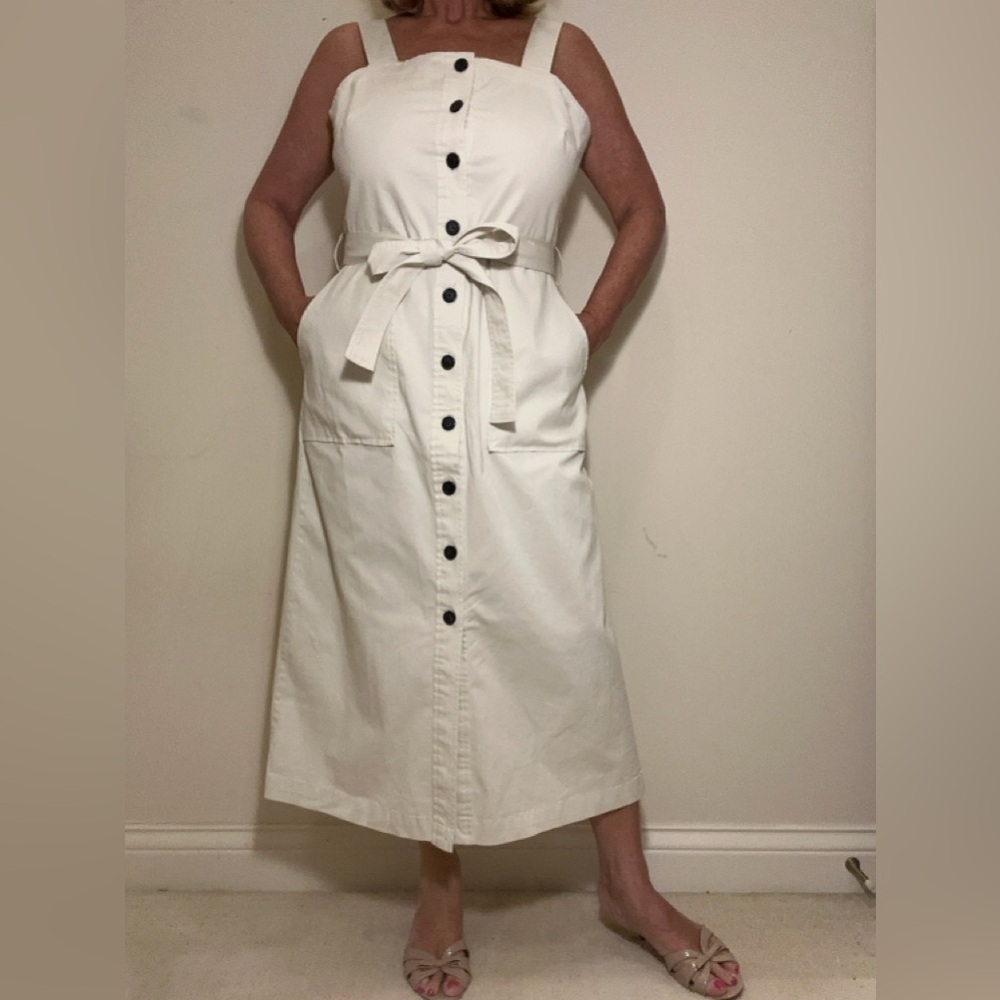Natural cotton Button-Down Dress
